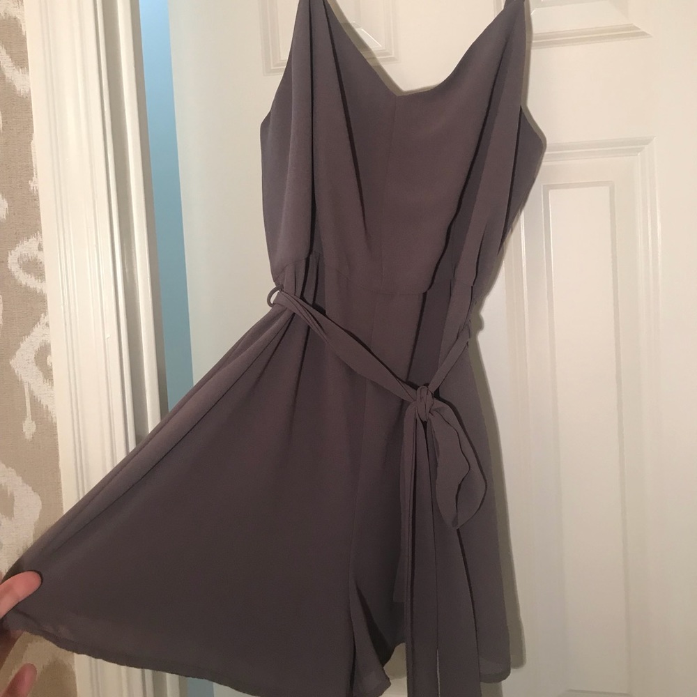 NWOT naked zebra brown romper
